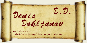 Denis Dokljanov vizit kartica